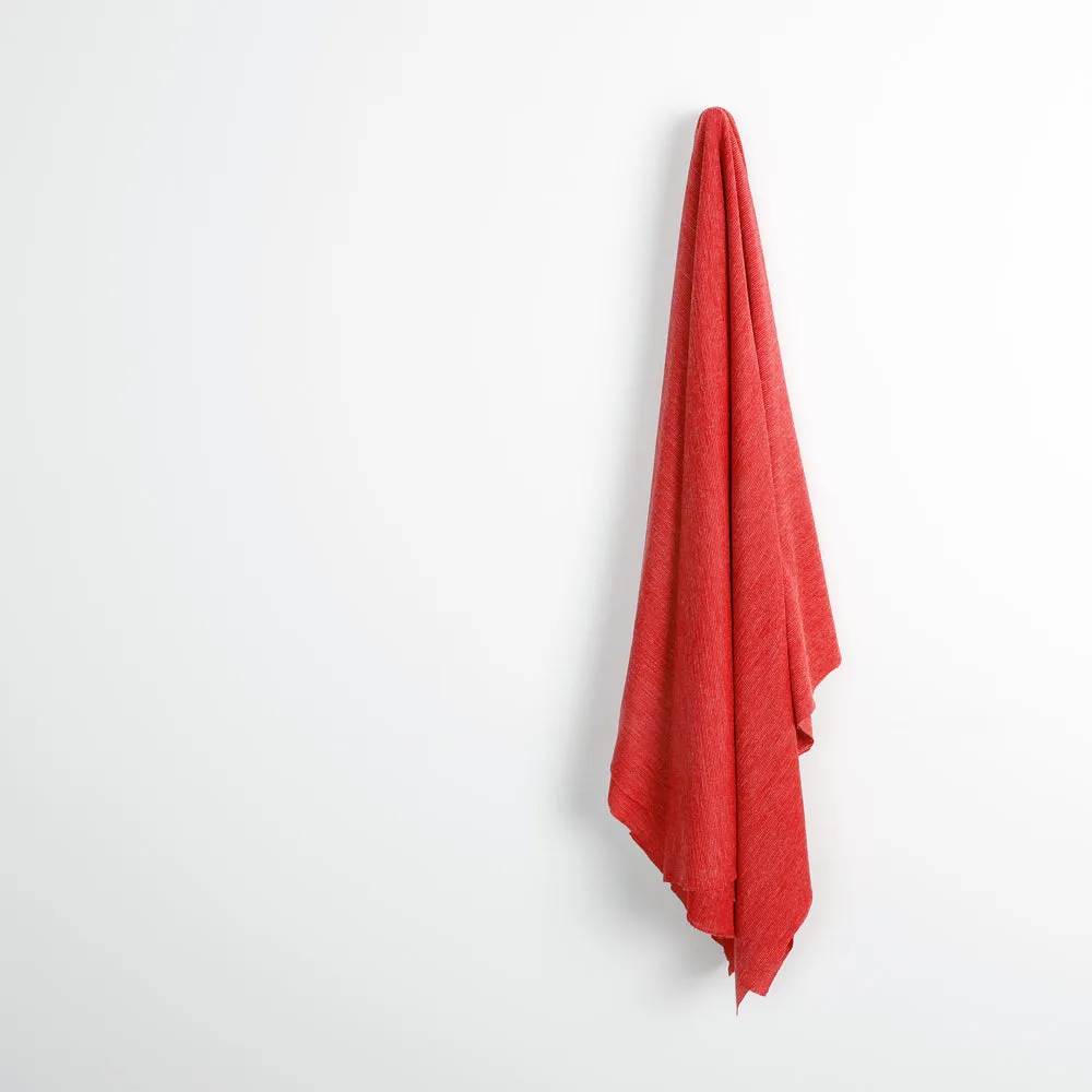 Needle Stripe Merino Blend Jersey - Cherry (remnant)