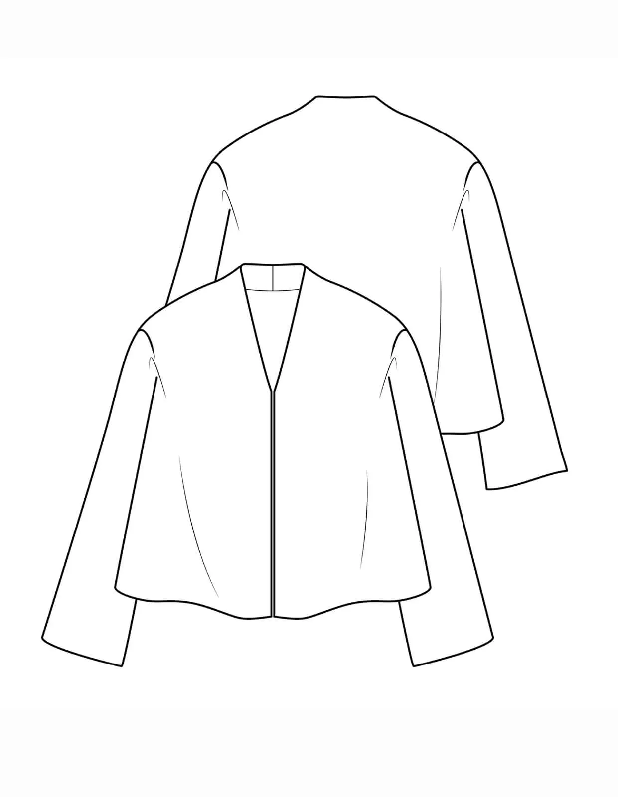 PDF Pattern - Swing Jacket | The Makers Atelier