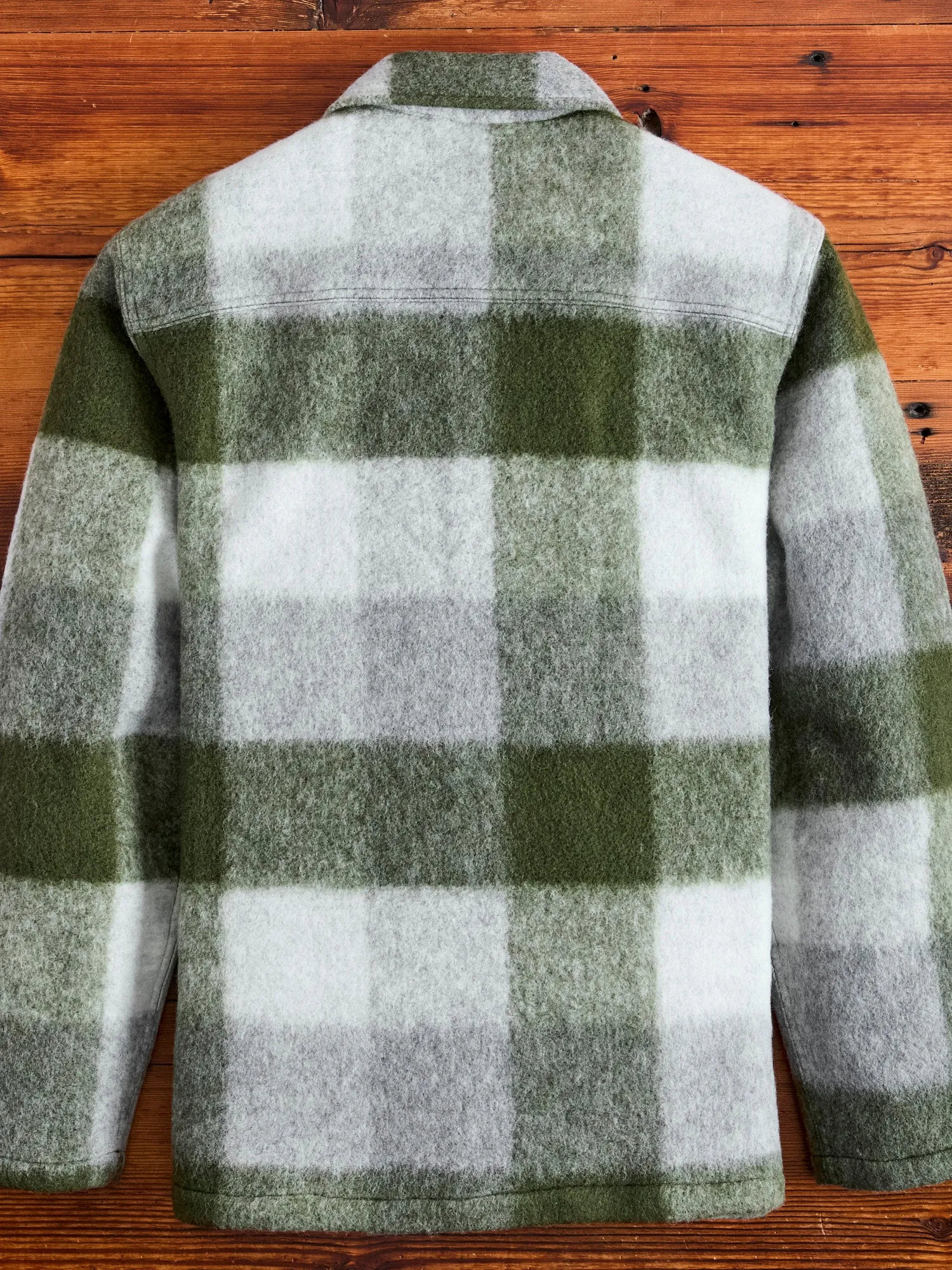 Plaid Wool Ormiston Jacket in Forest Check