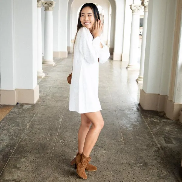 Polly Brown | Suede ankle boot