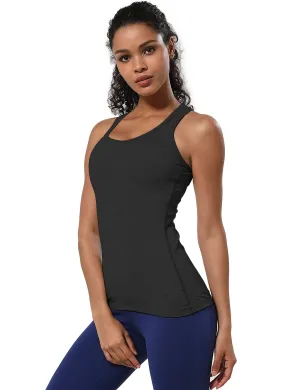 Racerback Athletic Tank Tops heathercharcoal_Golf