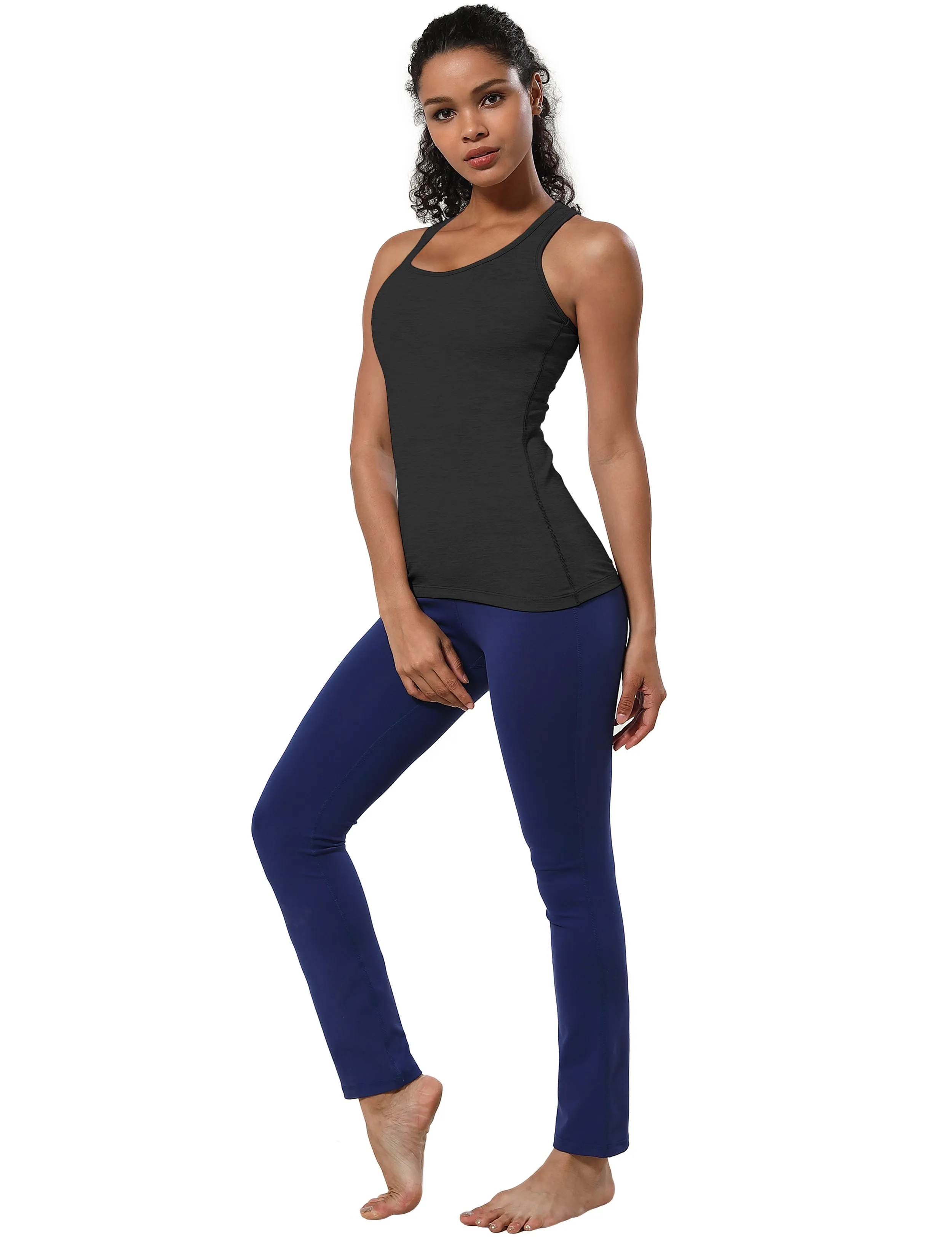 Racerback Athletic Tank Tops heathercharcoal_Golf