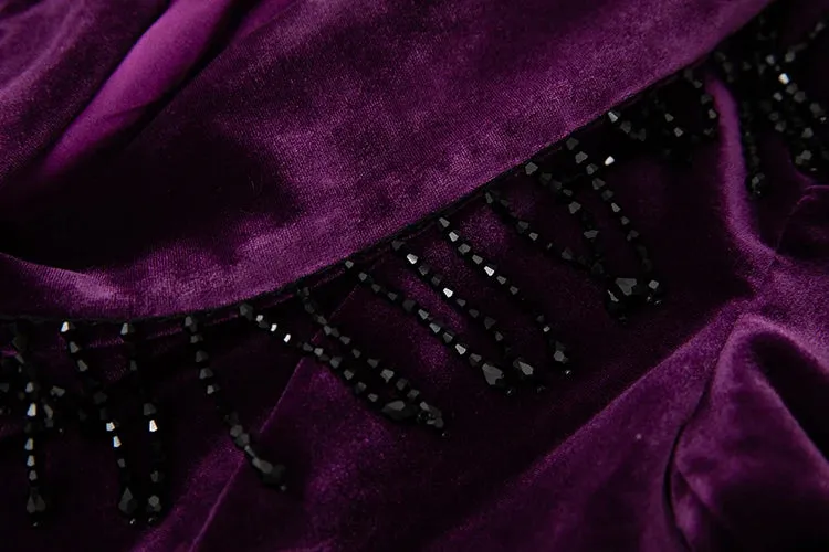 Shyla Vintage Velvet Trench Coat