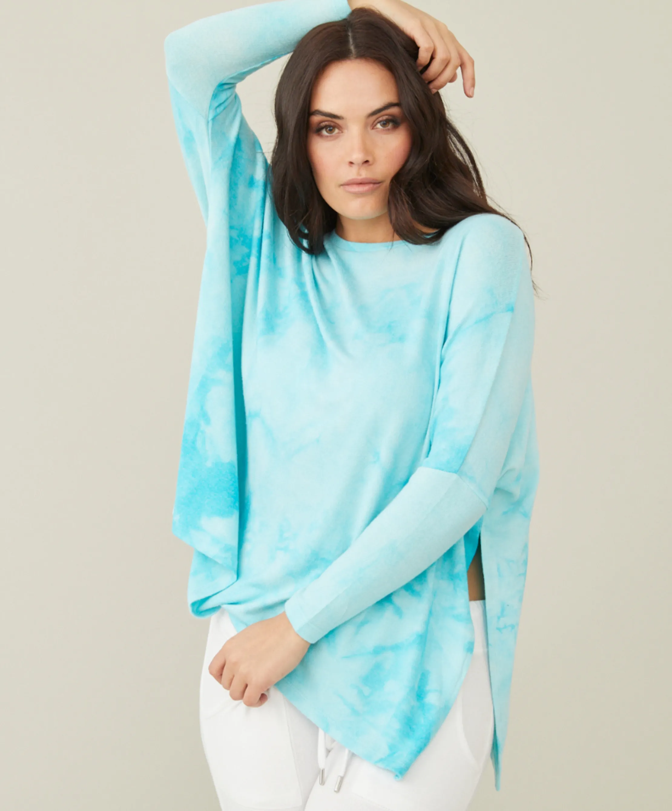 Soft Stretch Oversized Scoop Tie Dye