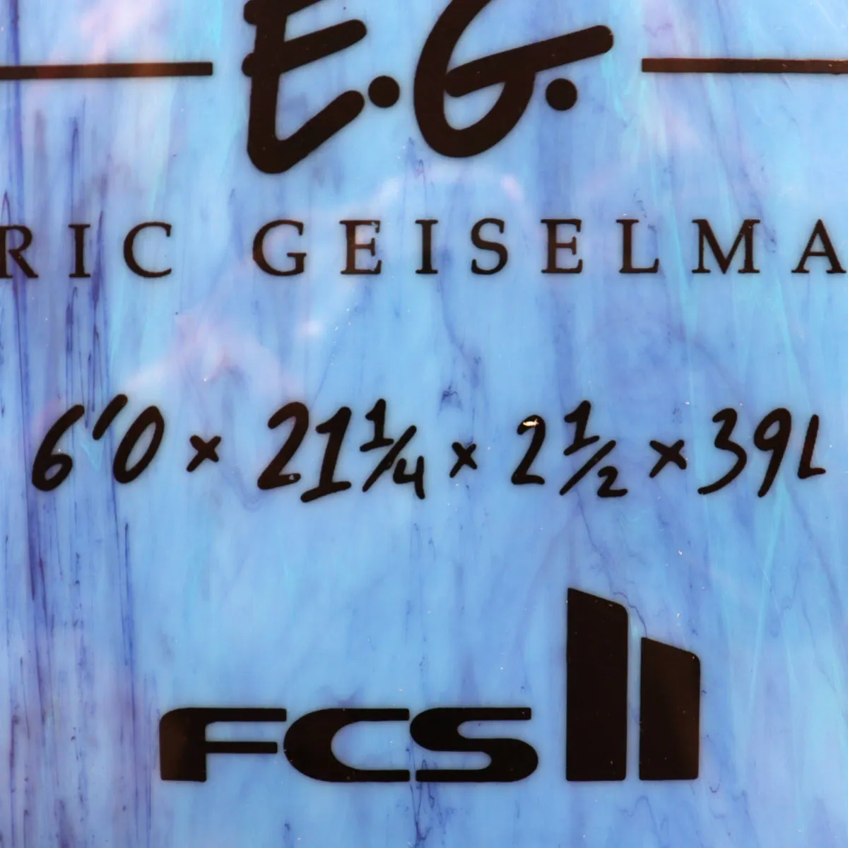 Softech Eric Geiselman Flash 6'0 x 21 ¼ x 2 ½ Surfboard - Aqua Marble