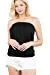 Women's Sleeveless Stretchy Pleated Tube Top Blouse