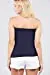 Women's Sleeveless Stretchy Pleated Tube Top Blouse