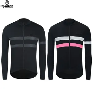 YKYW Men's Cycling Jersey Jacket Winter 5-15℃ Long Sleeves Fleece Warm 2 Colors